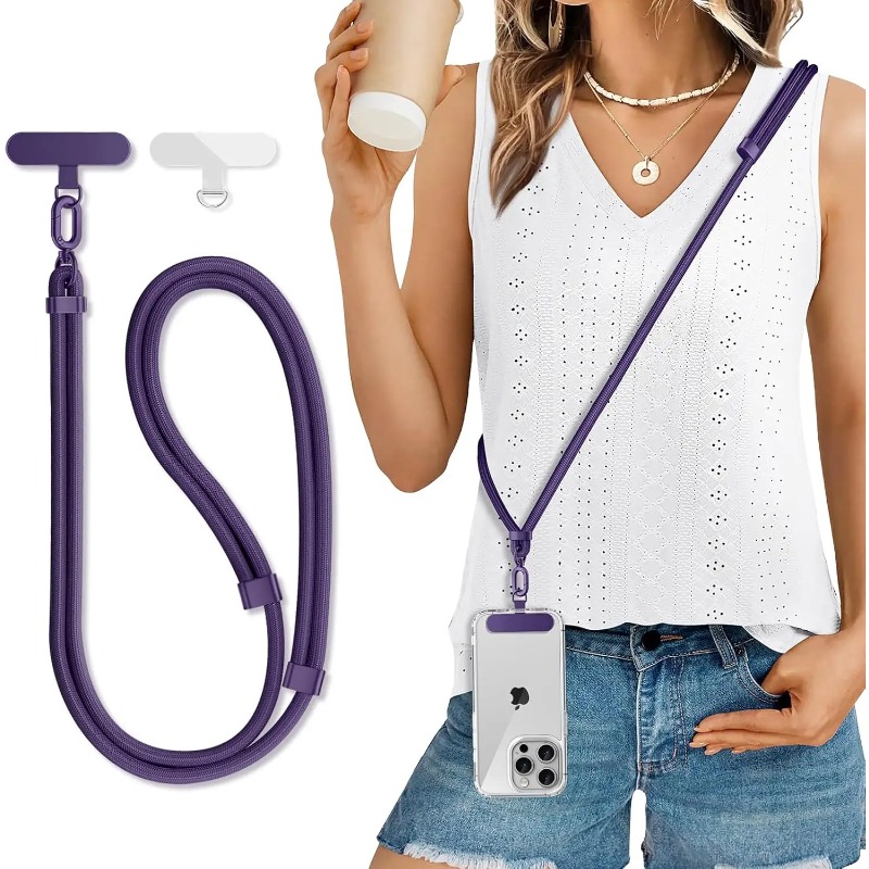 Phone Cases With Loop - Universal Adjustable Phone Lanyard Crossbody Necklace