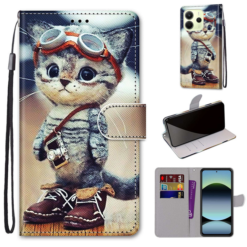 Phone Cases Eu - Leather Magnetic Case For Xiaomi Redmi