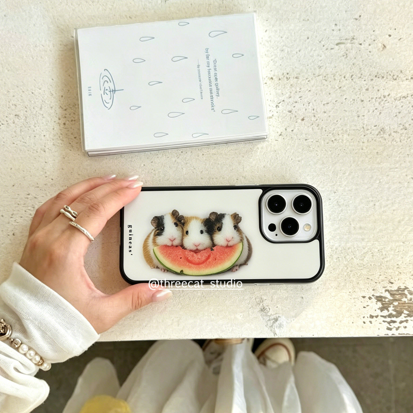 Korean Ins Guinea Pig Eat Wate - Phone Cases Korea recension och pris