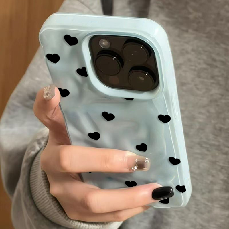 Aesthetic Cute Black Heart Sho - Phone Cases Cute Iphone 14 recension och pris
