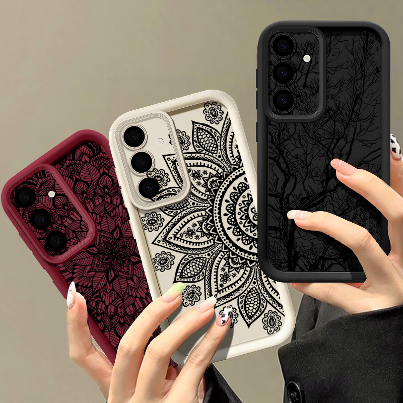 Retro Flower Totem Pattern Cas - Phone Cases Galaxy A17 recension och pris