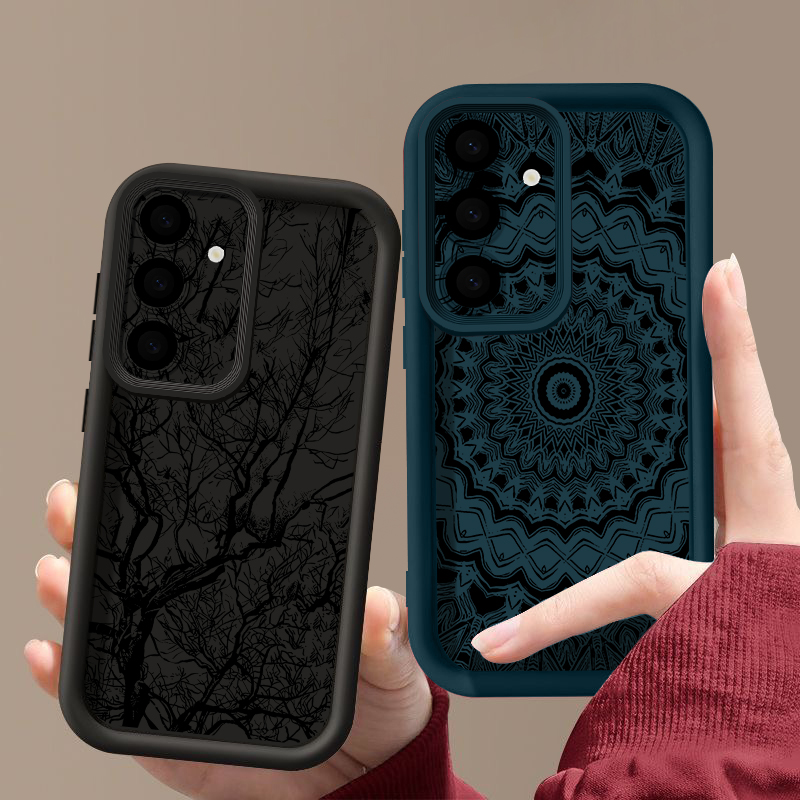 Retro Flower Totem Pattern Cas - Phone Cases Galaxy A17 recension och pris