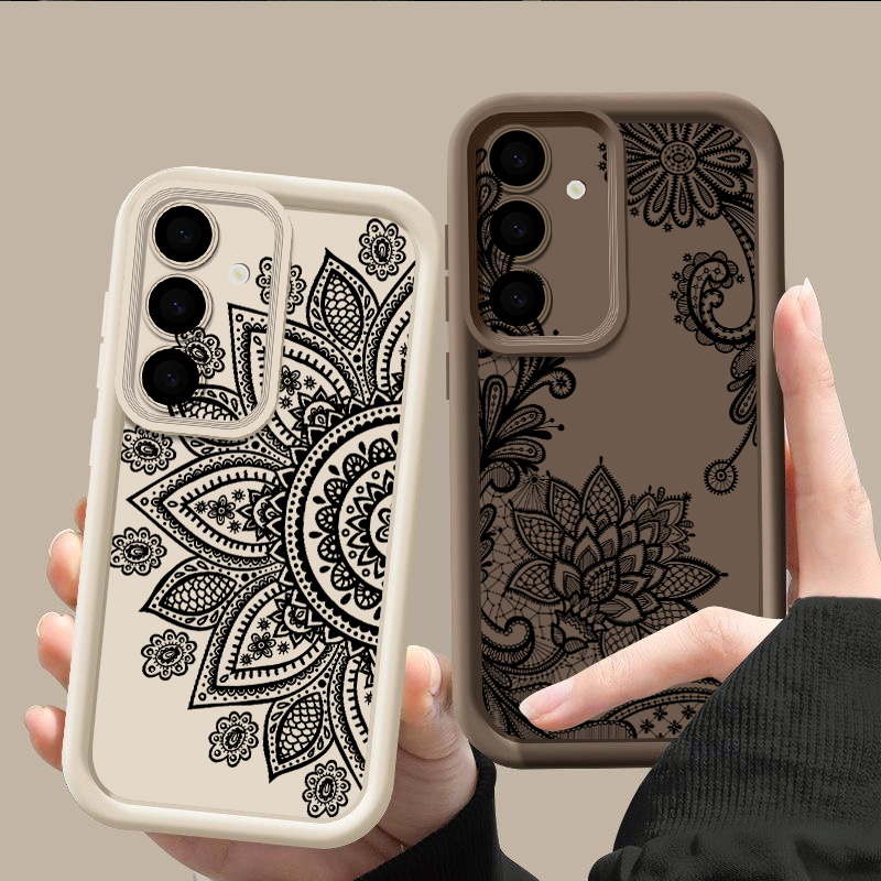 Retro Flower Totem Pattern Cas - Phone Cases Galaxy A17 recension och pris