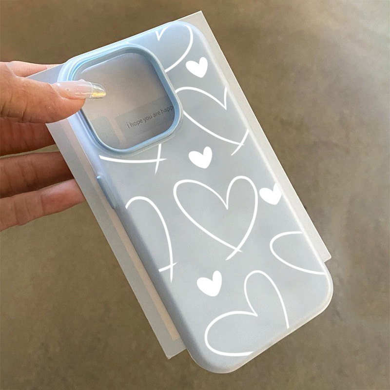 Stylish White Love Heart Phone - Phone Cases Galaxy A17 recension och pris