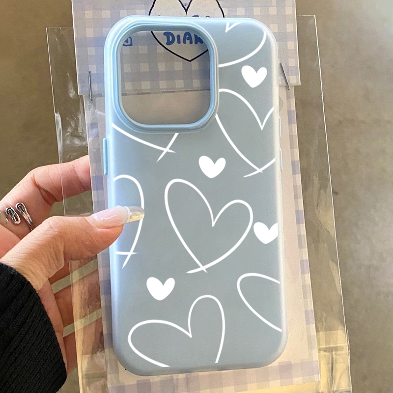 Stylish White Love Heart Phone - Phone Cases Galaxy A17 recension och pris