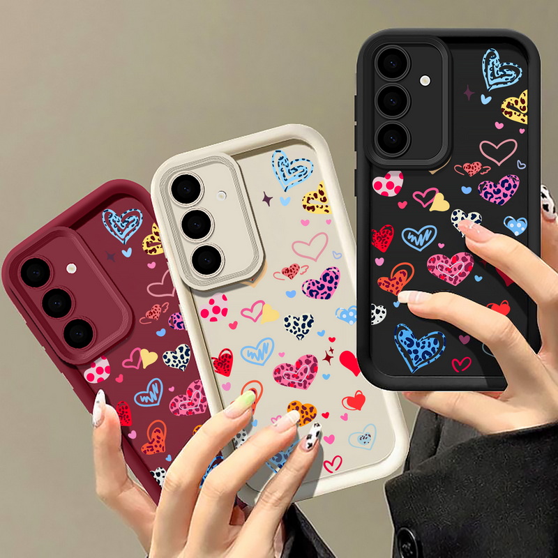 Colorful Heart Pattern Phone C - Phone Cases Galaxy A17 recension och pris
