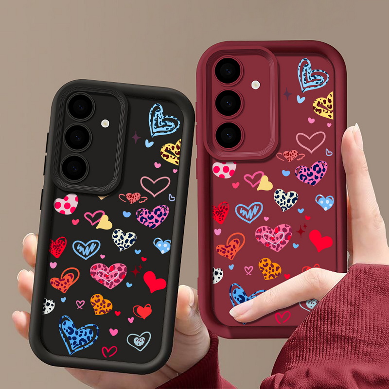 Colorful Heart Pattern Phone C - Phone Cases Galaxy A17 recension och pris