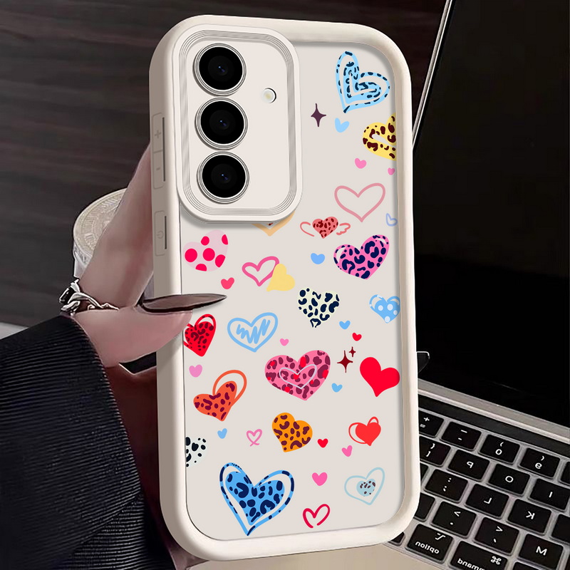 Colorful Heart Pattern Phone C - Phone Cases Galaxy A17 recension och pris