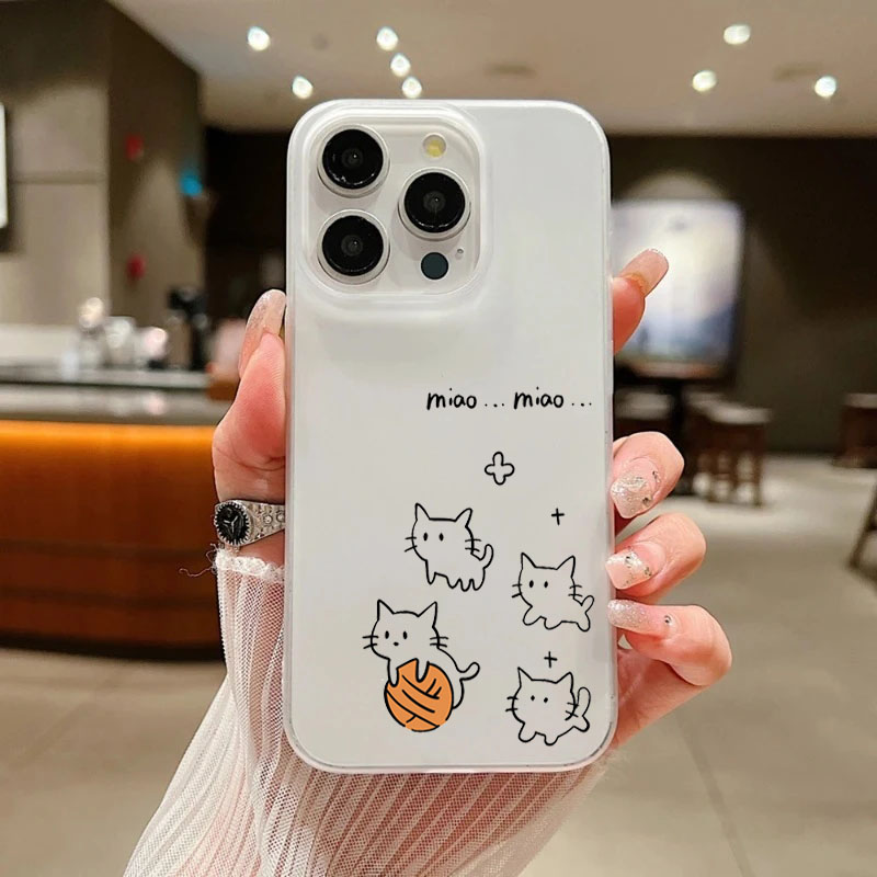 Cute Black Cat Pattern Phone C - Phone Cases Cute Iphone 14 recension och pris