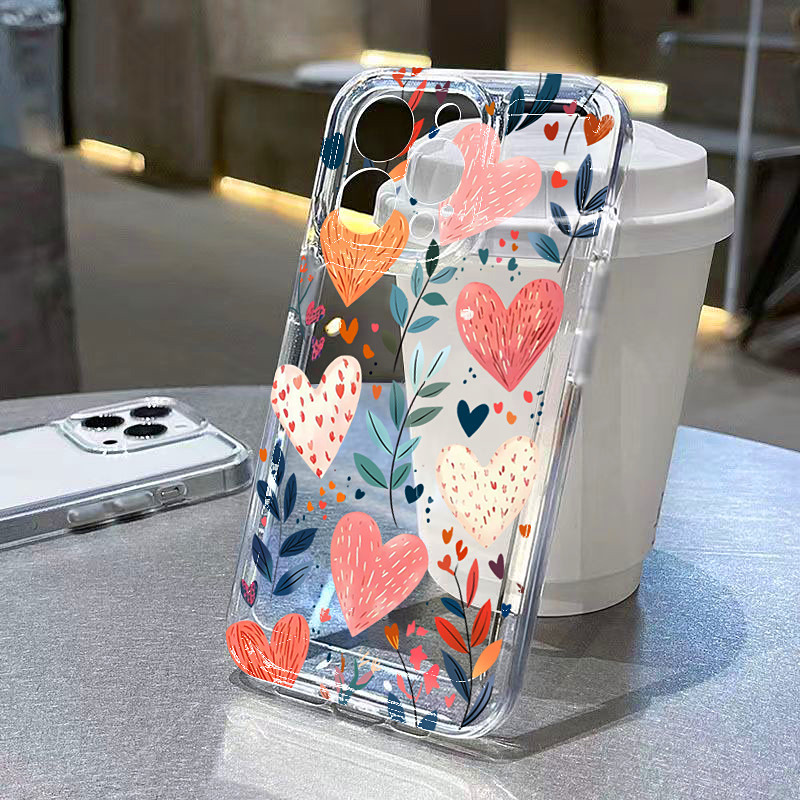 Silicone Love Heart Leaves Eye - Phone Cases Popular recension och pris