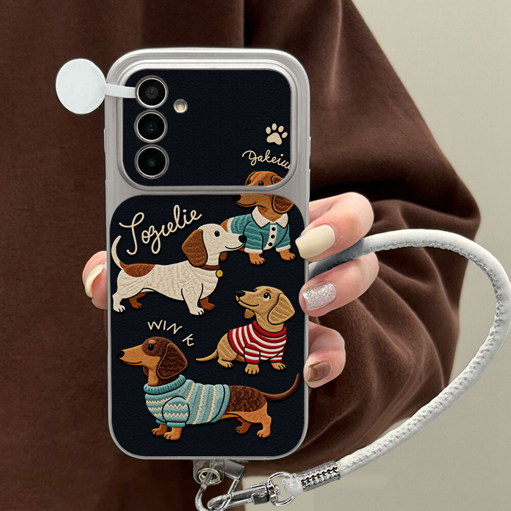 Cartoon Dachshund Phone Case F - Phone Cases With Loop recension och pris