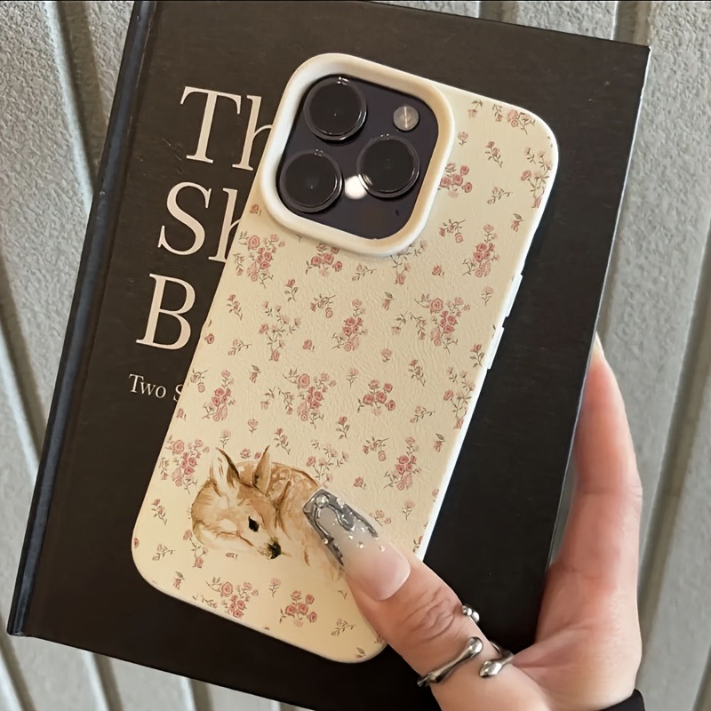Cute Deer Full Floral Pattern  - Phone Cases Cute Iphone 14 recension och pris