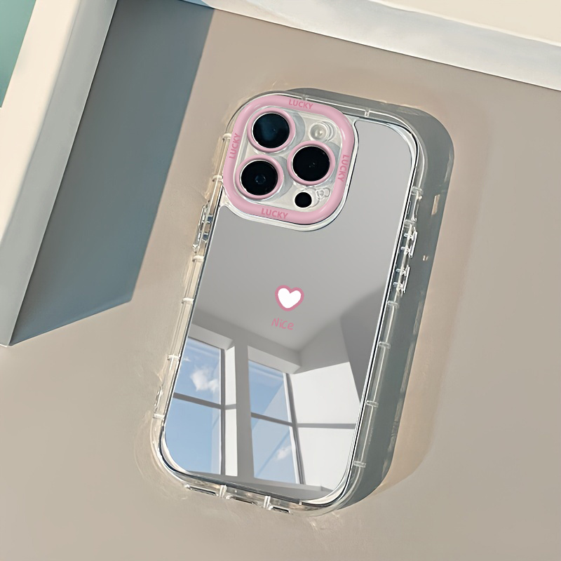 Nice Heart Makeup Mirror Phone - Phone Cases Cute Iphone 14 recension och pris
