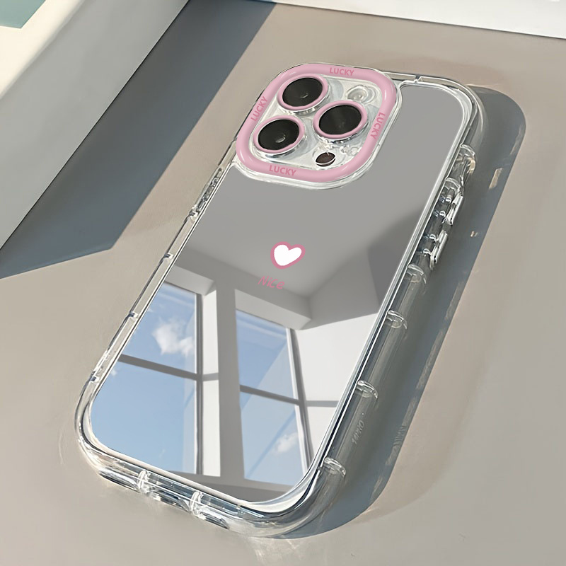 Nice Heart Makeup Mirror Phone - Phone Cases Cute Iphone 14 recension och pris