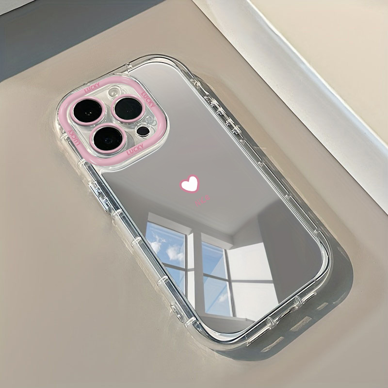Nice Heart Makeup Mirror Phone - Phone Cases Cute Iphone 14 recension och pris