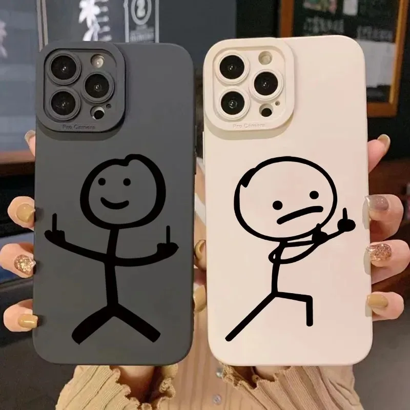 Cute Cartoon Matchman Matte Si - Phone Cases Cute Iphone 14 recension och pris