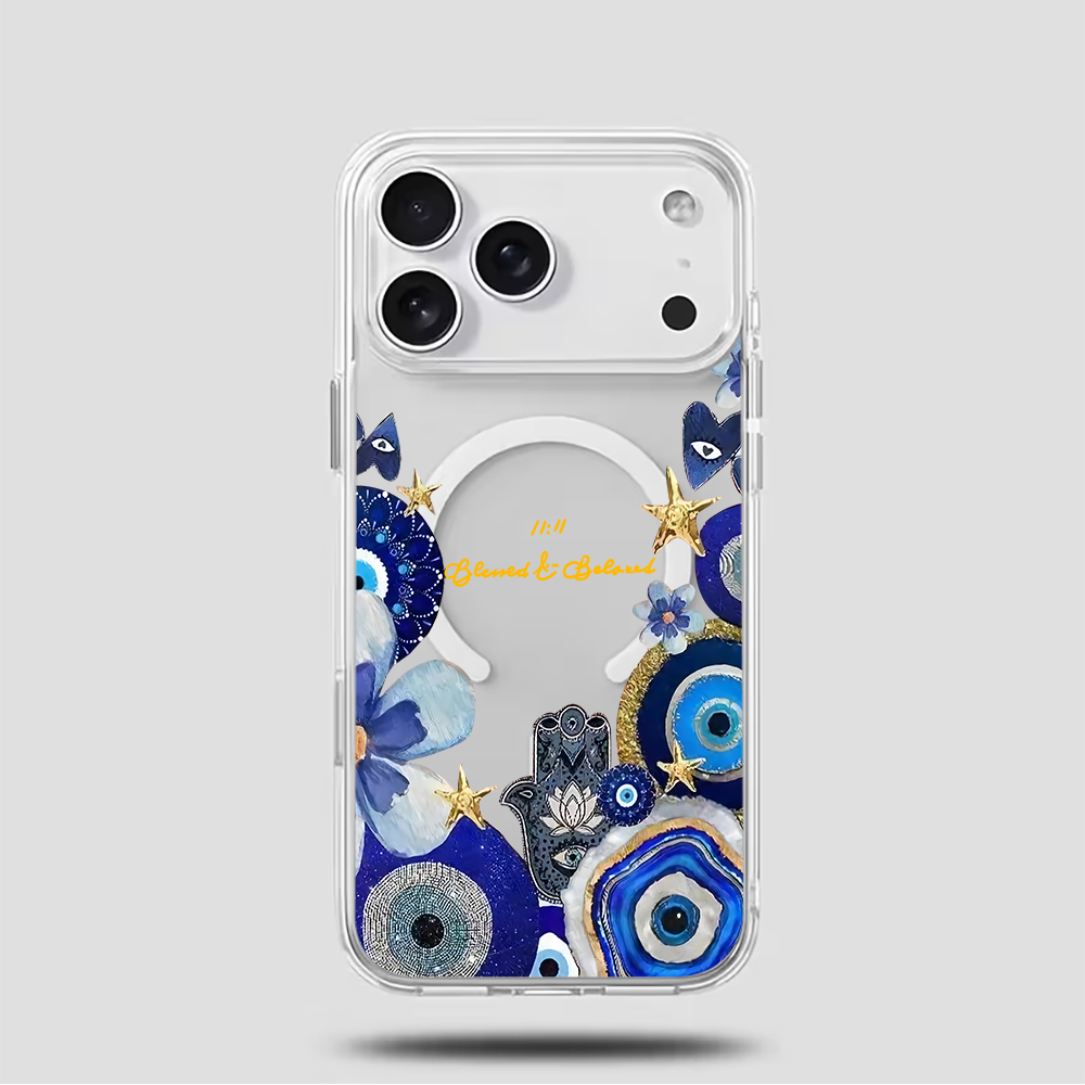 Blue Evil Eye & Floral Phone C - Phone Cases For Iphone 11 recension och pris
