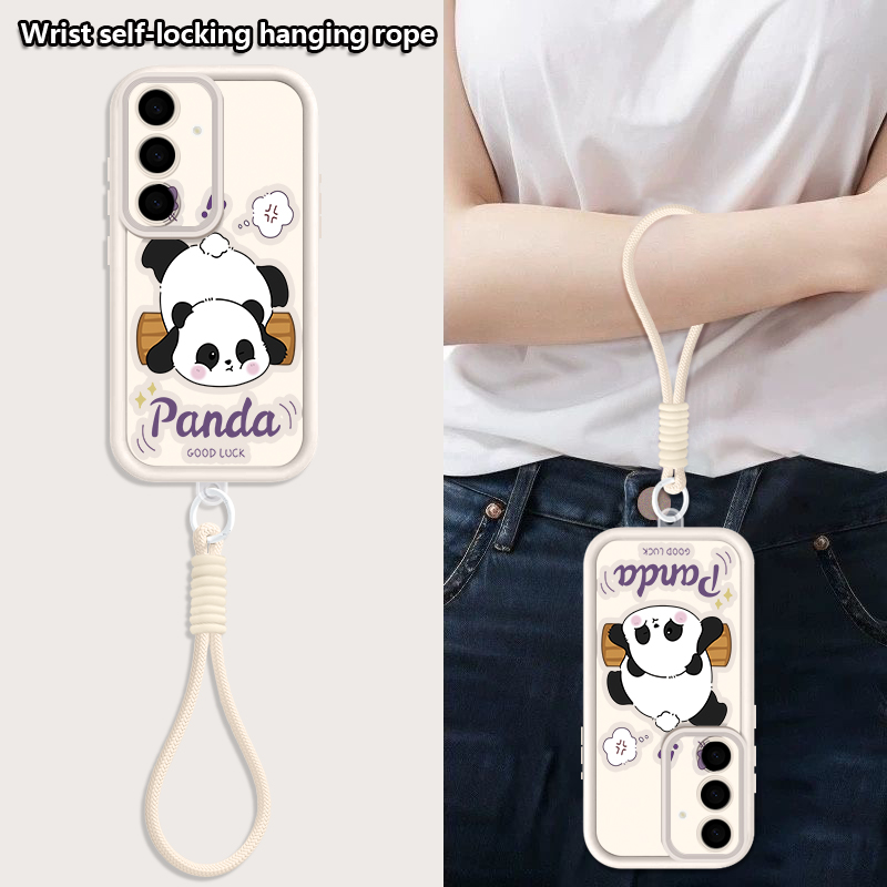 Cartoon Panda Pattern Lanyard  - Phone Cases Galaxy A17 recension och pris