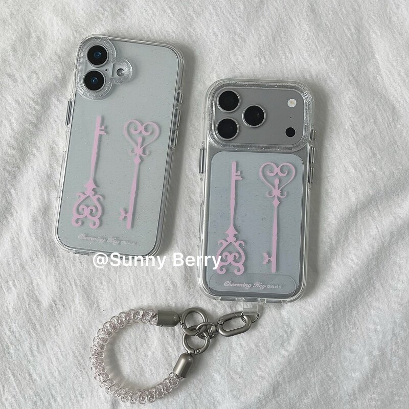 Korean Ins Y2K Pink Keys Shini - Phone Cases Korea recension och pris