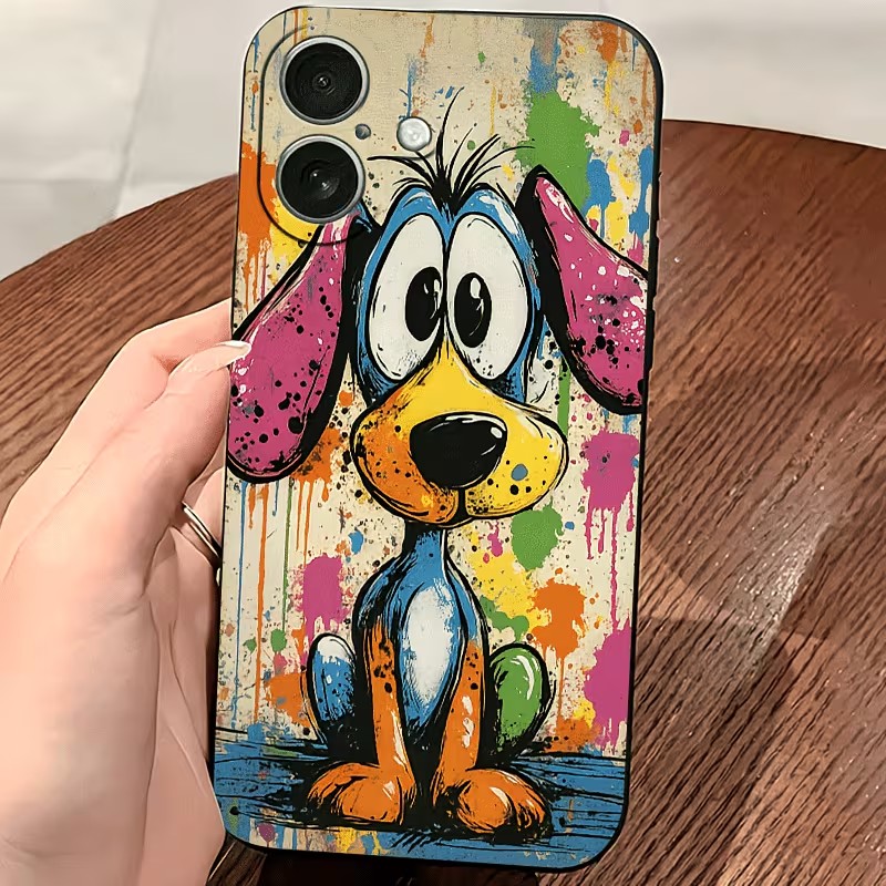 Graffiti Colored Puppy TPU Pho - Phone Cases Bulk recension och pris