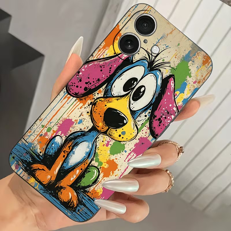 Graffiti Colored Puppy TPU Pho - Phone Cases Bulk recension och pris