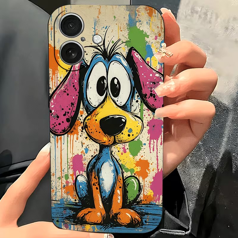Graffiti Colored Puppy TPU Pho - Phone Cases Bulk recension och pris