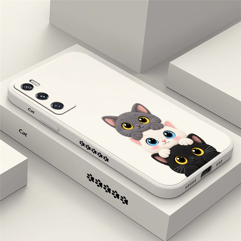 Cute Coloful Cats Phone Case F - Vivo V40 recension och pris