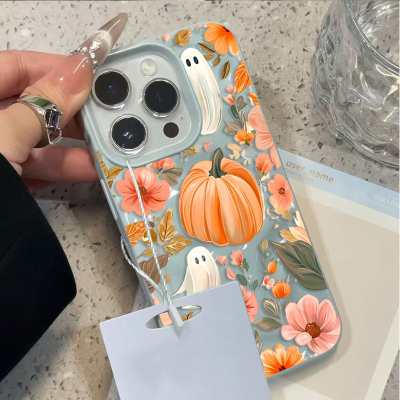 Autumn Fall Cute Ghost Pumpkin - Phone Cases Cute Iphone 14 recension och pris