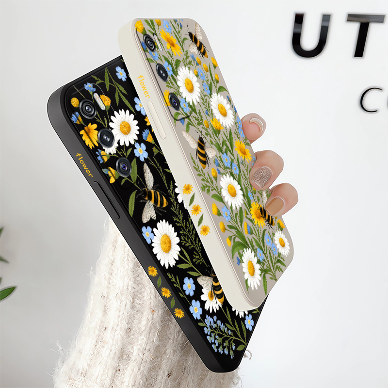 Cute Bee Floral Pattern Case F - Vivo V40 recension och pris