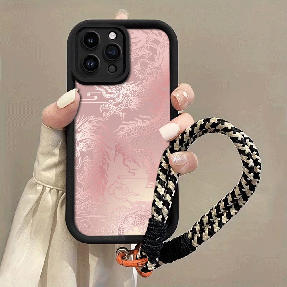 Pale White Dragon Pattern Stra - Phone Cases With Loop recension och pris