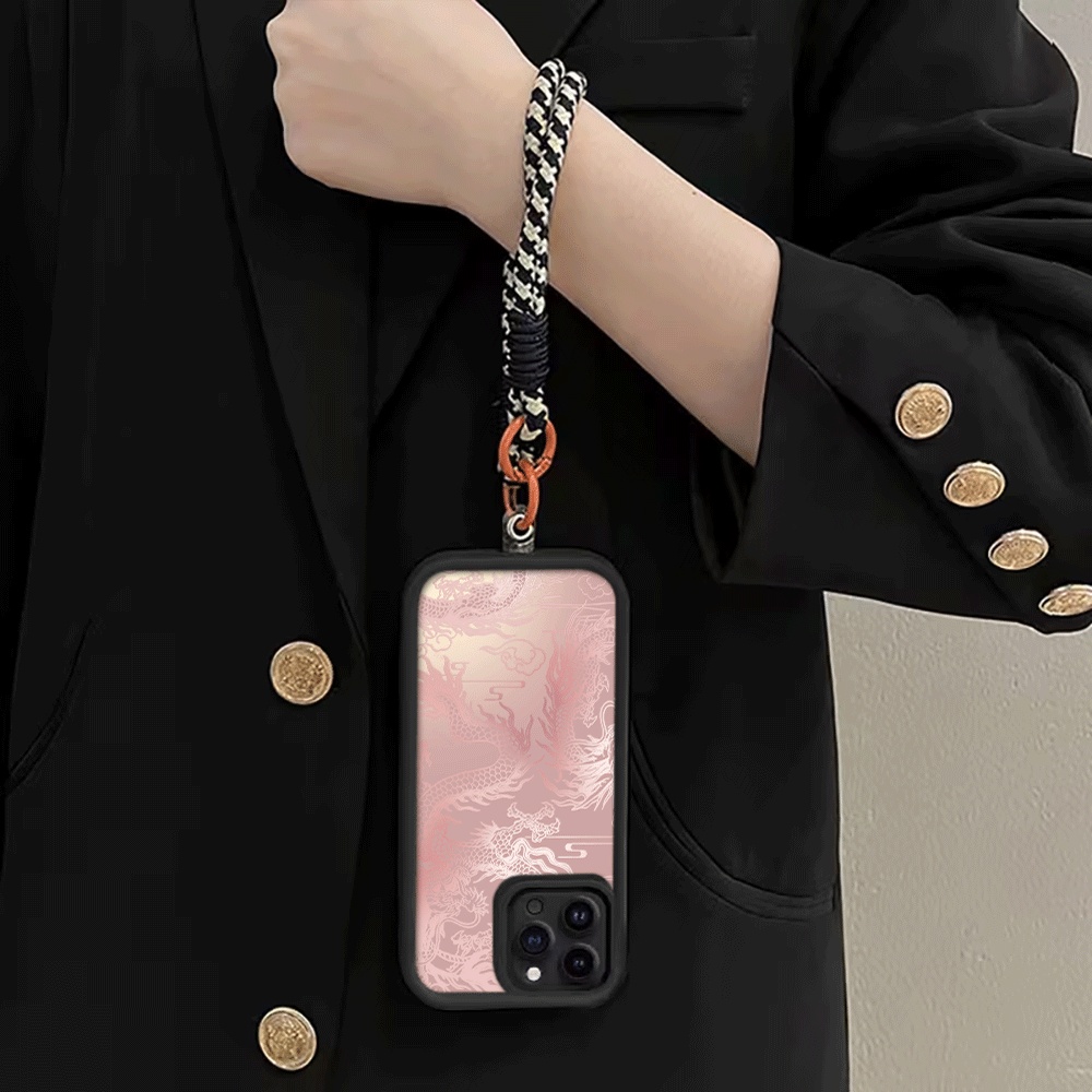 Pale White Dragon Pattern Stra - Phone Cases With Loop recension och pris