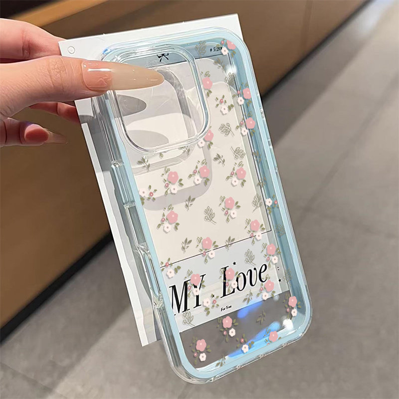 Green Leaves Pink Flower 2in1  - Phone Cases Popular recension och pris