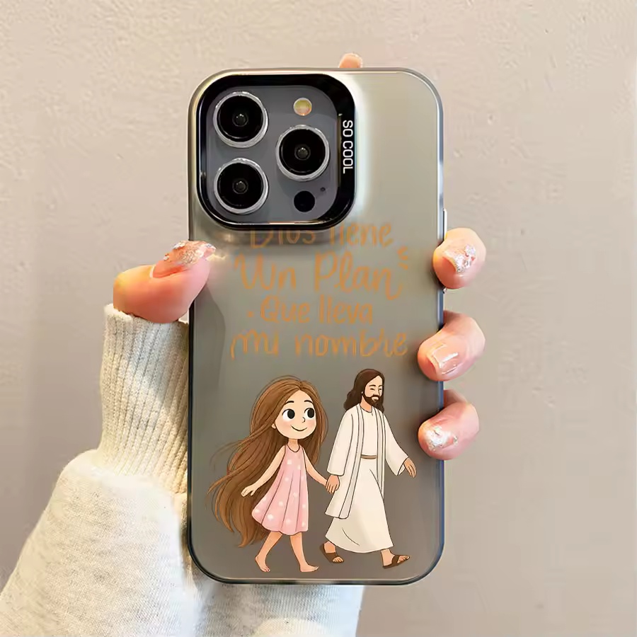 Cute Girl Walking With God Mat - Phone Cases Cute Iphone 14 recension och pris