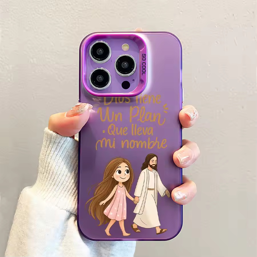 Cute Girl Walking With God Mat - Phone Cases Cute Iphone 14 recension och pris