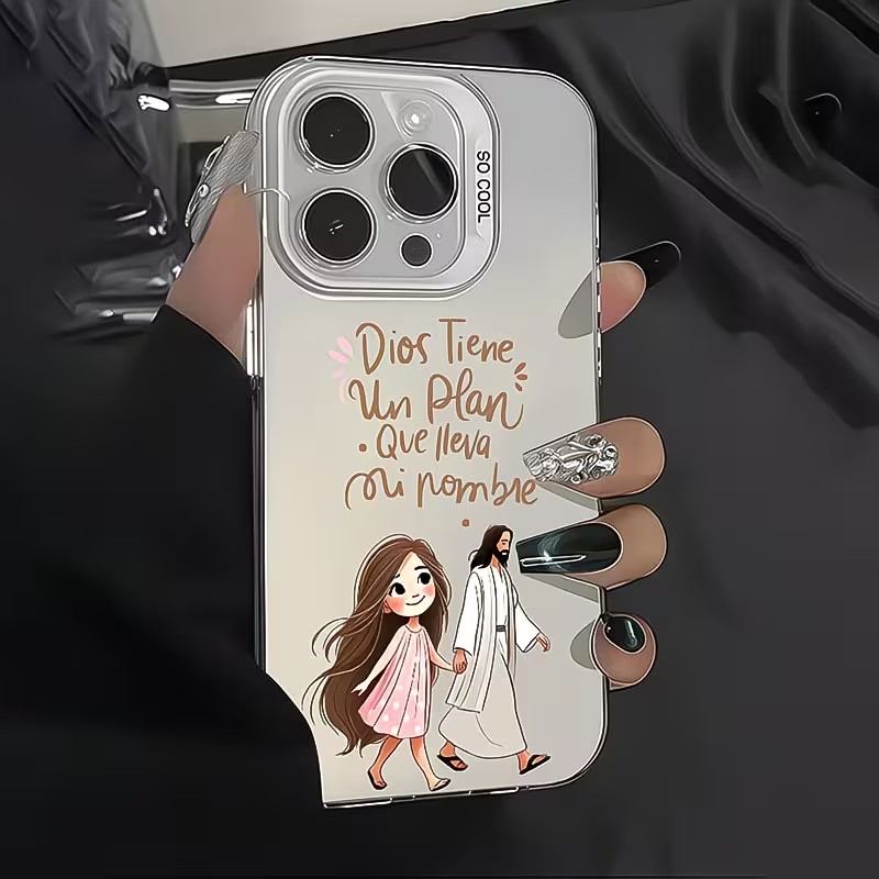 Cute Girl Walking With God Mat - Phone Cases Cute Iphone 14 recension och pris