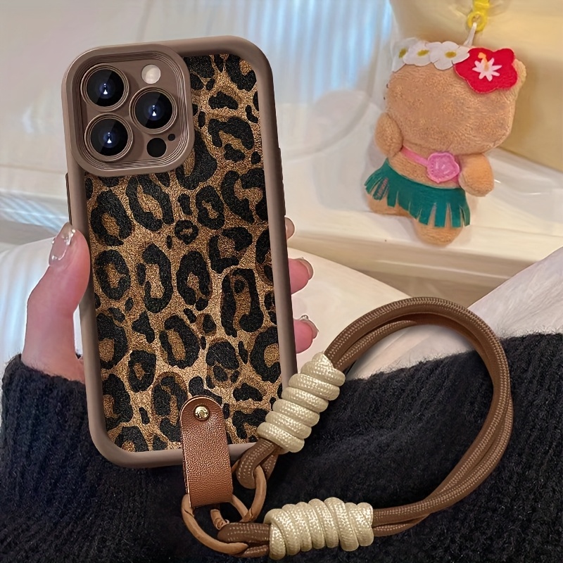 Wrist Strap Leopard Print  Pho - Phone Cases With Loop recension och pris