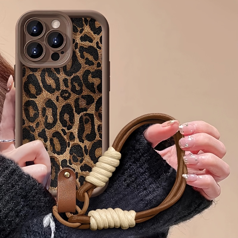 Wrist Strap Leopard Print  Pho - Phone Cases With Loop recension och pris