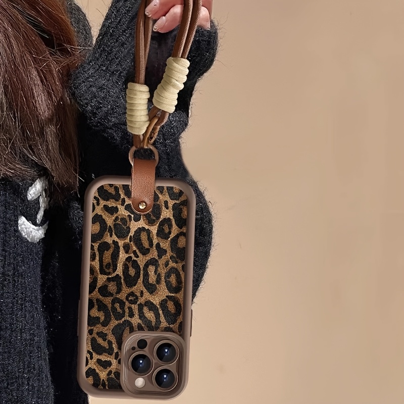 Wrist Strap Leopard Print  Pho - Phone Cases With Loop recension och pris