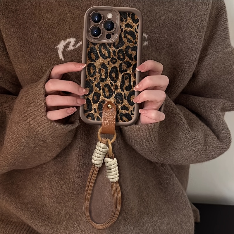 Wrist Strap Leopard Print  Pho - Phone Cases With Loop recension och pris