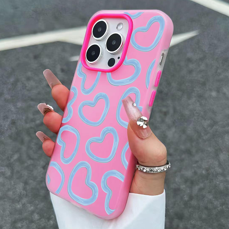 Cute Oil Painting Love Heart P - Phone Cases Cute Iphone 14 recension och pris