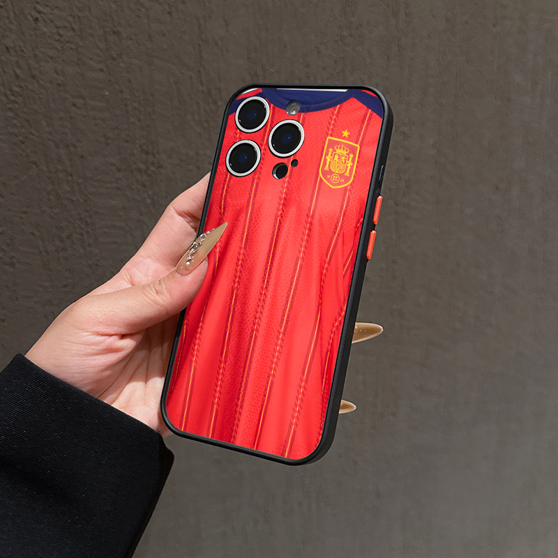 Spain Football Team Home JERSE - Phone Cases Jersey recension och pris