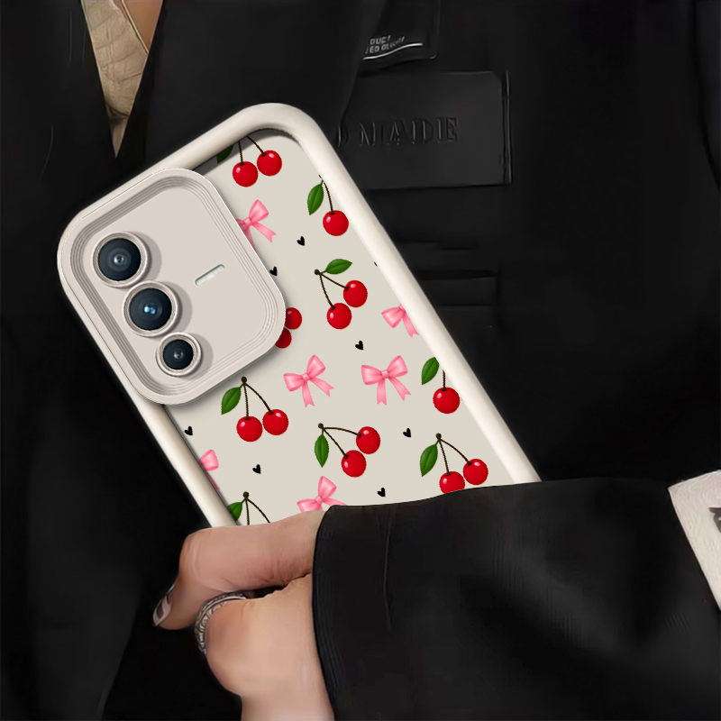 Bow Cherry Pattern Phone Case  - Vivo V40 recension och pris