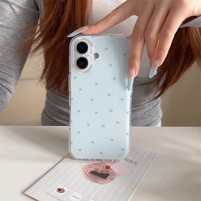 Korean Ins Girl Simple Blue Pi - Phone Cases Korea recension och pris
