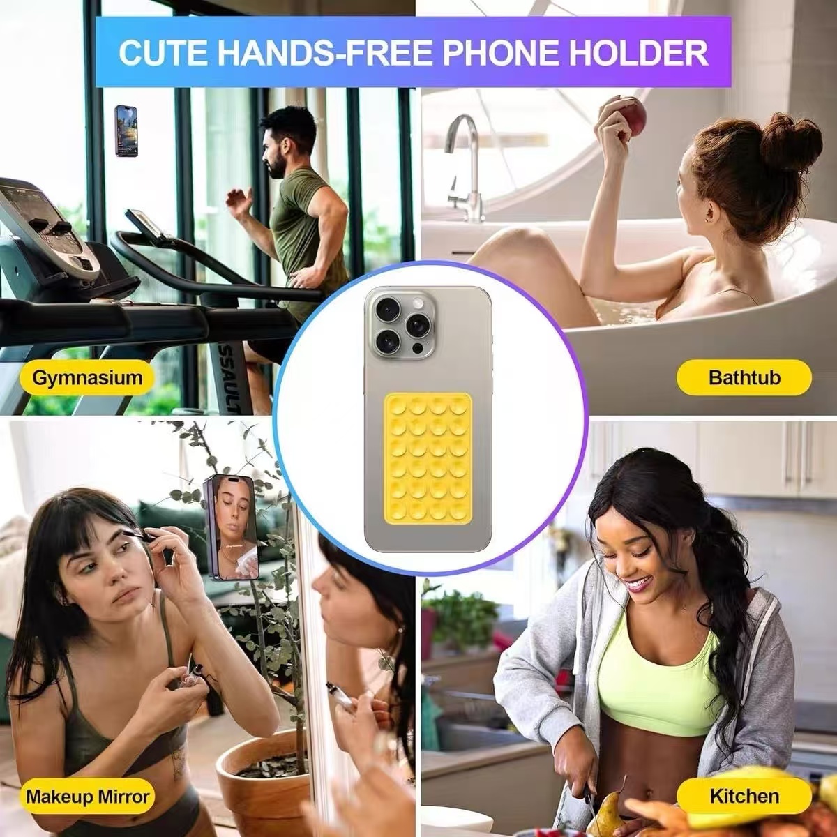 Multi functional silicone suct - Phone Cases Holder recension och pris