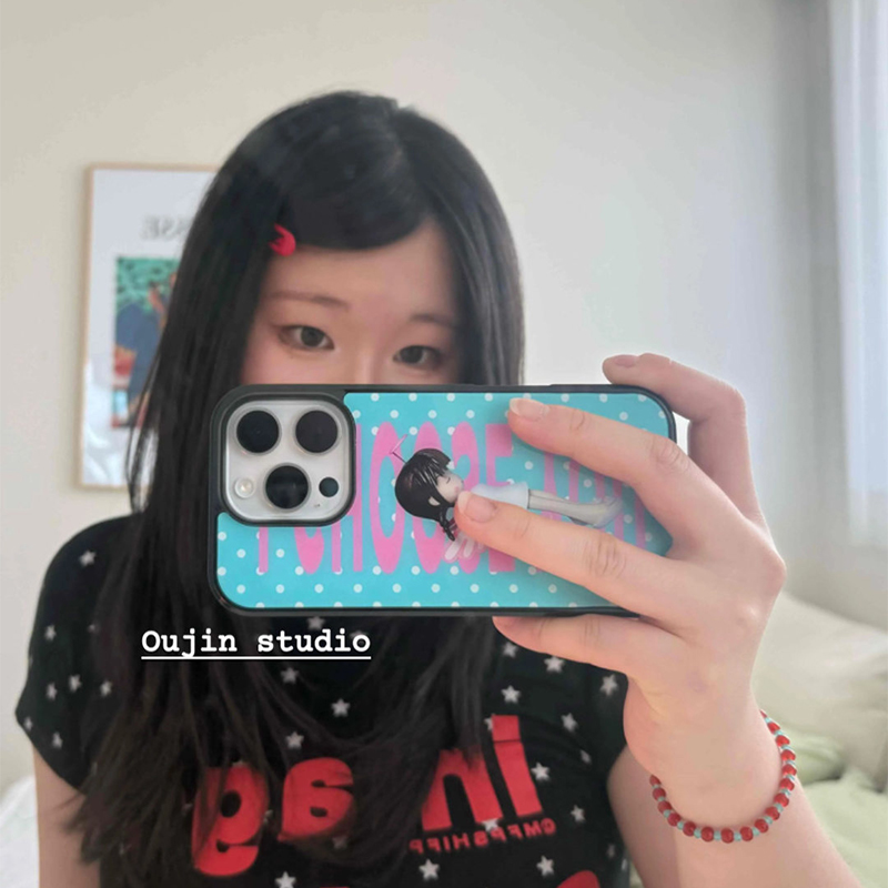 Korean Ins Polka Dots Angel Gi - Phone Cases Korea recension och pris