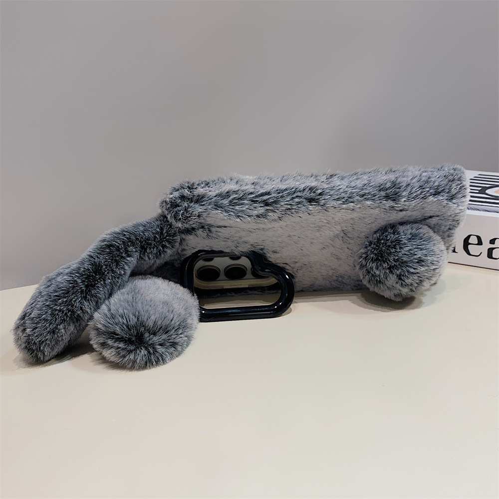 Cute Rabbit Ears Fluffy Stand  - Phone Cases Holder recension och pris