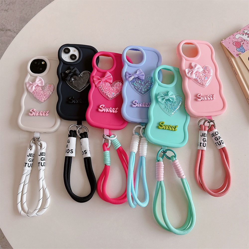 Love Heart Bow Wavy Soft Phone - Phone Cases Nyc recension och pris