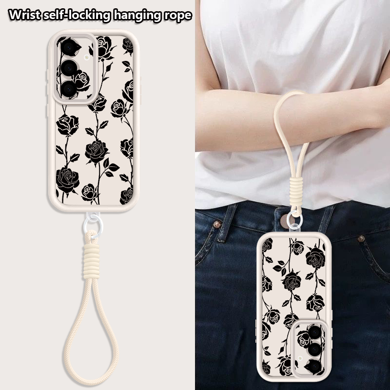 Flower Pattern Lanyard Phone C - Phone Cases Galaxy A17 recension och pris