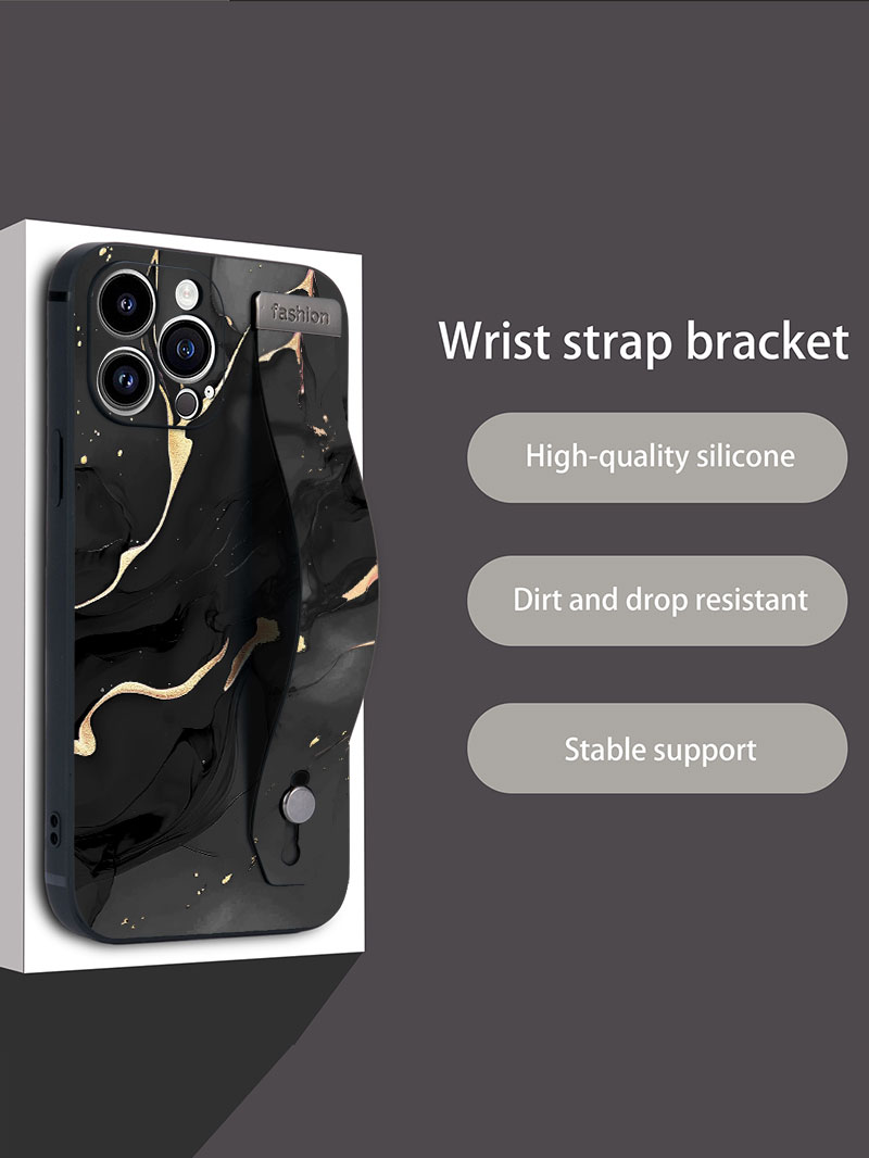 Luxury Liquid Silicone Marble  - Phone Cases With Loop recension och pris