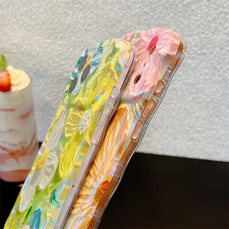 Fashion Oil Painting Flowers W - Phone Cases Popular recension och pris